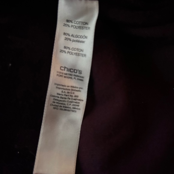 Chico’s Velour sweatsuit - Picture 6 of 8